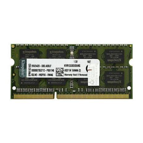 Memória Kingston Notebook 8gb 1333 Ddr3 - Kvr1333d3s9/8g Menor preço em Memória Kingston Notebook 8gb 1333 Ddr3 - Kvr1333d3s9/8g