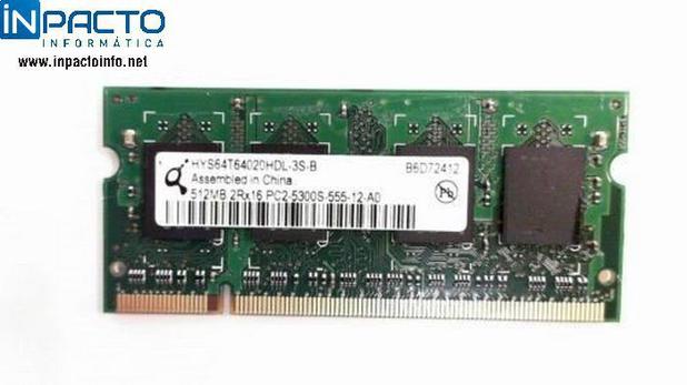 Memoria notebook 512mb qimonda ddr2 667 - Memória RAM - Magazine Luiza