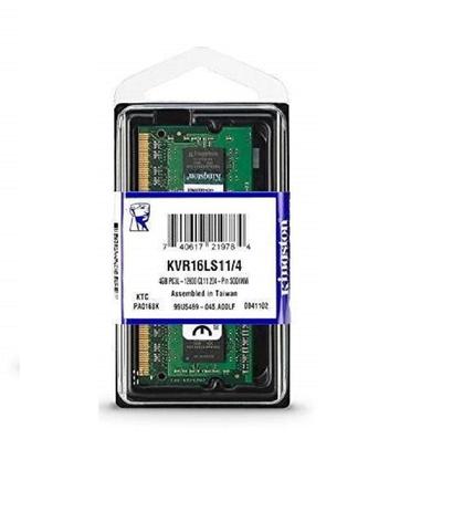 Memória Para Notebook Kingston 4GB 1600Mhz DDR3 CL11 - KVR16LS11/4 é boa?