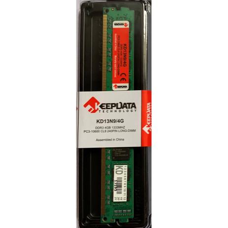 Memória RAM 4GB DDR3 PARA DESKTOP 1333 MHz PC3-10600 CL9 240 Pinos LONG-DIMM (KD13N9/4G) - Keepdata Menor preço em Memória RAM 4GB DDR3 PARA DESKTOP 1333 MHz PC3-10600 CL9 240 Pinos LONG-DIMM (KD13N9/4G) - Keepdata