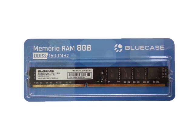 Memória RAM 8GB DDR3 1600MHz - BLUECASE - Memória RAM - Magazine Luiza
