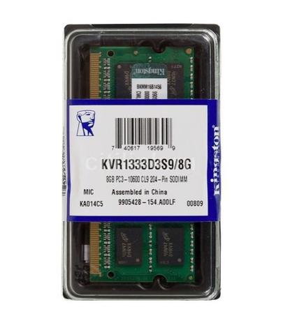 Memória RAM ValueRAM 8GB 1 Kingston KVR1333D3S9/8G Menor preço em Memória RAM ValueRAM 8GB 1 Kingston KVR1333D3S9/8G