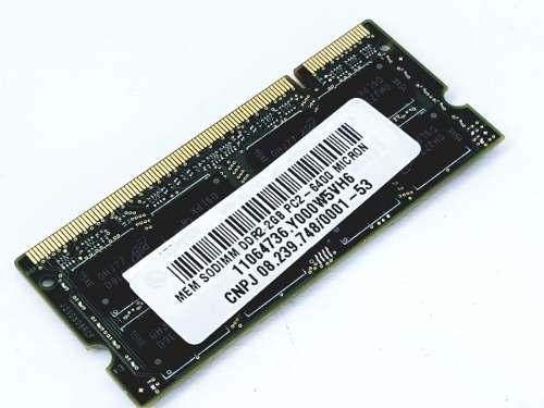 Memória Sodimm Notebook 2gb Ddr2 Pc2-6400 Micron Menor preço em Memória Sodimm Notebook 2gb Ddr2 Pc2-6400 Micron