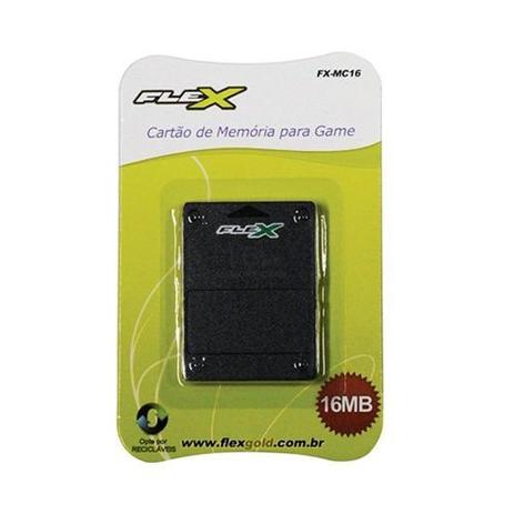 Memory CARD para Playstation 2 16MB FX-MC-16 FLEX Menor preço em Memory CARD para Playstation 2 16MB FX-MC-16 FLEX