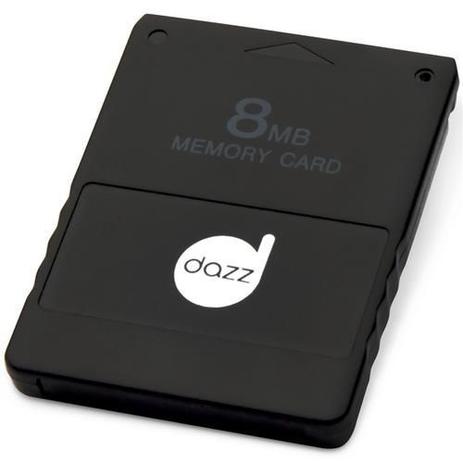 Memory Card Para Playstation 2 8mb Preto Dz-621231 Dazz