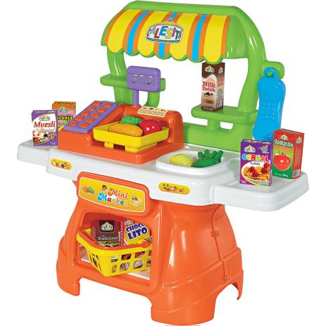 Mercadinho Feirinha de Frutas Mini Market Brinquedo Calesita Menor preço em Mercadinho Feirinha de Frutas Mini Market Brinquedo Calesita