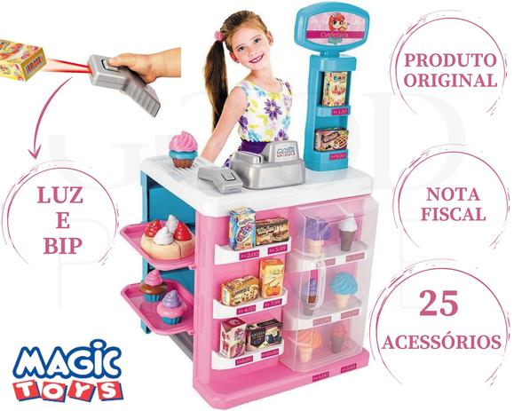 Mercadinho Infantil Confeitaria Mágica Meninas Com Som e Luz - Magic Toys Menor preço em Mercadinho Infantil Confeitaria Mágica Meninas Com Som e Luz - Magic Toys
