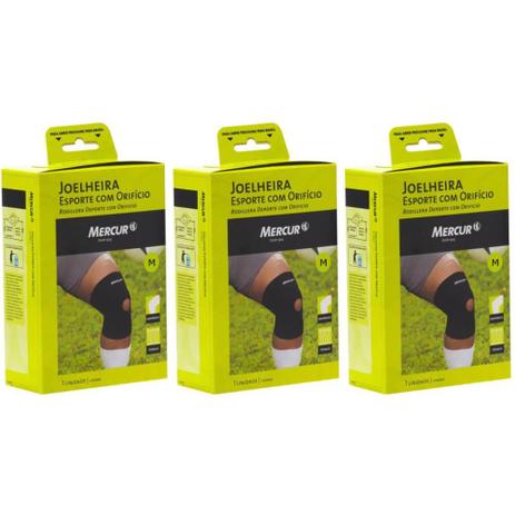 Mercur Joelheira Neoprene C/ Furo M (Kit C/03) Menor preço em Mercur Joelheira Neoprene C/ Furo M (Kit C/03)