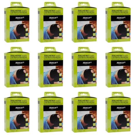 Mercur Joelheira Neoprene C/ Furo Reforçada G (Kit C/12) Menor preço em Mercur Joelheira Neoprene C/ Furo Reforçada G (Kit C/12)