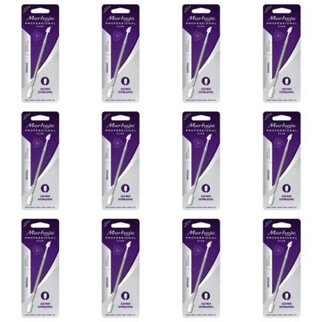 Merheje Aço Espátula Manicure (Kit C/12) Menor preço em Merheje Aço Espátula Manicure (Kit C/12)