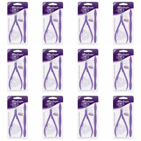 Merheje Basic Lilás Alicate Cutícula + Espátula (Kit C/12) Menor preço em Merheje Basic Lilás Alicate Cutícula + Espátula (Kit C/12)