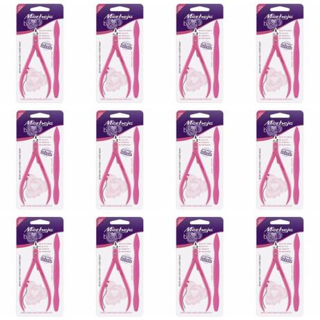 Merheje Basic Rosa Alicate De Cutícula + Espátula (Kit C/12) Menor preço em Merheje Basic Rosa Alicate De Cutícula + Espátula (Kit C/12)