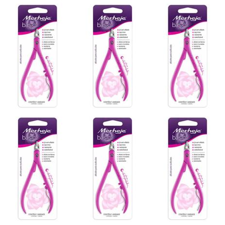 Merheje Basic Rosa Perolado Alicate De Cutícula (Kit C/06) Menor preço em Merheje Basic Rosa Perolado Alicate De Cutícula (Kit C/06)