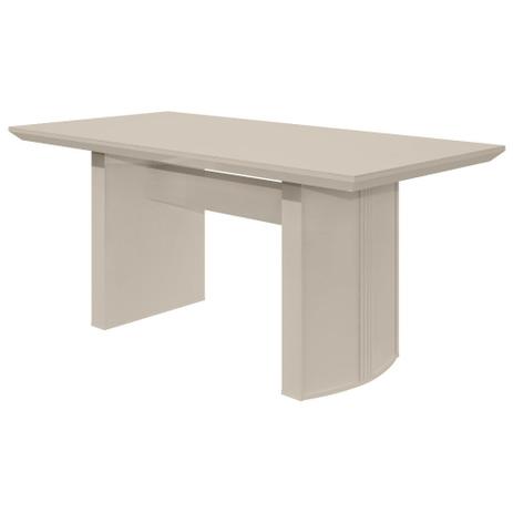 Mesa 1,80m em MDF com Vidro Merengue Lopas Menor preço em Mesa 1,80m em MDF com Vidro Merengue Lopas