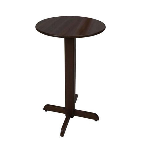 Mesa Alta Bistrô Fixa 60 cm Tampo Redondo Flex Mesas e Cadeiras - Cor Imbuia Menor preço em Mesa Alta Bistrô Fixa 60 cm Tampo Redondo Flex Mesas e Cadeiras - Cor Imbuia