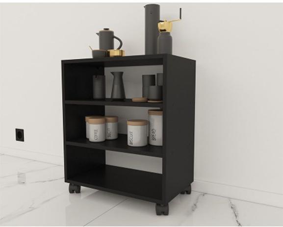 Mesa Aparador ou Cabeceira/ Cantinho Do Café / C/rodinhas 50X67X30 PR - Loja Straub Menor preço em Mesa Aparador ou Cabeceira/ Cantinho Do Café / C/rodinhas 50X67X30 PR - Loja Straub