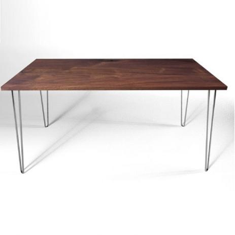 Menor preço em Mesa Atila 90x135cm Tabaco Cromado - Allstate