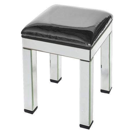 Mesa Auxiliar Espelhada em Vidro Bisotê 50x35x35 cm - Prime home decor Menor preço em Mesa Auxiliar Espelhada em Vidro Bisotê 50x35x35 cm - Prime home decor
