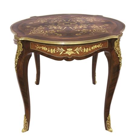 Mesa Auxiliar Marchetada Luis XV Apliques em Bronze - Not defined Menor preço em Mesa Auxiliar Marchetada Luis XV Apliques em Bronze - Not defined