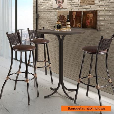 Mesa Bistrô Alta Tampo 60 Cm Redondo Mais Decor - Mais Acessórios Menor preço em Mesa Bistrô Alta Tampo 60 Cm Redondo Mais Decor - Mais Acessórios