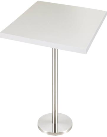 Mesa Bistro Georgia 60 cm Tampo Branco Quadrado Base Inox - 39151 - Sun House Menor preço em Mesa Bistro Georgia 60 cm Tampo Branco Quadrado Base Inox - 39151 - Sun House
