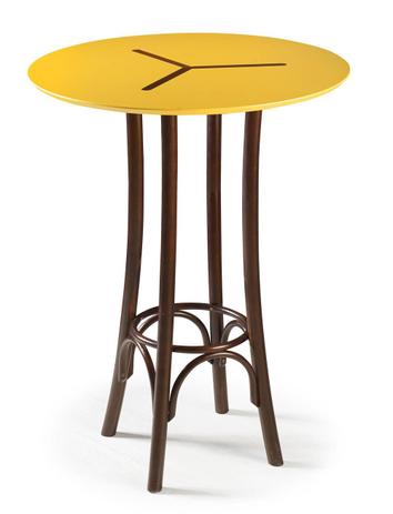 Mesa Bistro Opzione Alta Cor Imbuia Com Amarelo - 29020 - Sun house Menor preço em Mesa Bistro Opzione Alta Cor Imbuia Com Amarelo - 29020 - Sun house