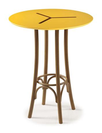Mesa Bistrô Opzione Alta Palha e Amarelo - Máxima Menor preço em Mesa Bistrô Opzione Alta Palha e Amarelo - Máxima