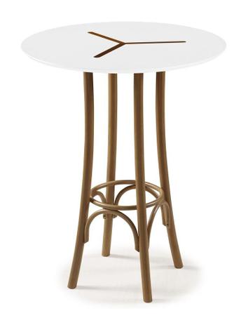 Mesa Bistrô Opzione Alta Palha e Branco - Máxima Menor preço em Mesa Bistrô Opzione Alta Palha e Branco - Máxima