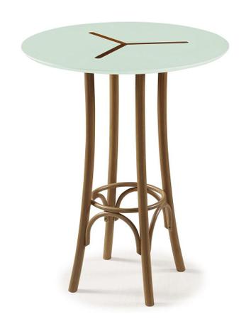 Mesa Bistrô Opzione Alta Palha e Verde Água - Máxima Menor preço em Mesa Bistrô Opzione Alta Palha e Verde Água - Máxima