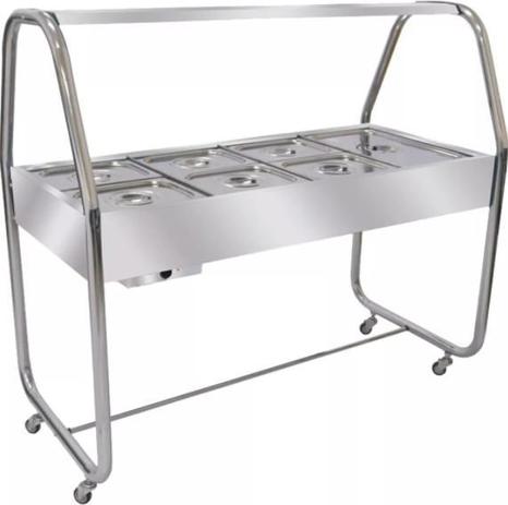 Mesa Buffet Self-Service Venâncio para Resfriamento 8 Cubas Gelo-X Termos Cromada EA8TCX Menor preço em Mesa Buffet Self-Service Venâncio para Resfriamento 8 Cubas Gelo-X Termos Cromada EA8TCX