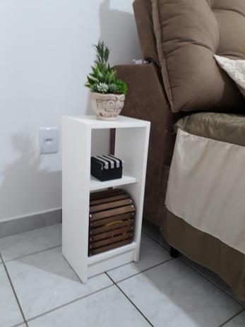 Mesa Cabeceira Mdf Com Pé Mesa Lateral Apoio Quarto Prático - Decorarte Menor preço em Mesa Cabeceira Mdf Com Pé Mesa Lateral Apoio Quarto Prático - Decorarte