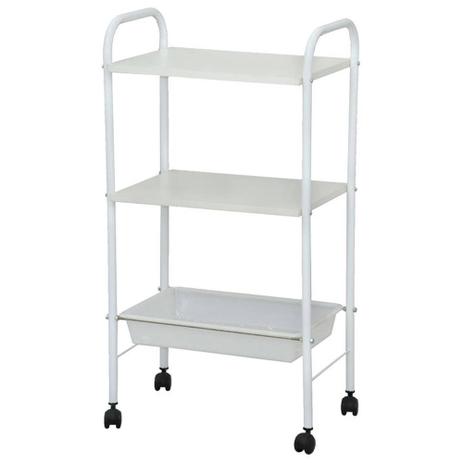 Mesa Carrinho Auxiliar Tubular-02 Tampos E 01 Bandeja Plástica - Vica acessorios Menor preço em Mesa Carrinho Auxiliar Tubular-02 Tampos E 01 Bandeja Plástica - Vica acessorios