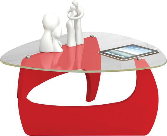Mesa Centro Artely Cult Cor Vermelho Menor preço em Mesa Centro Artely Cult Cor Vermelho