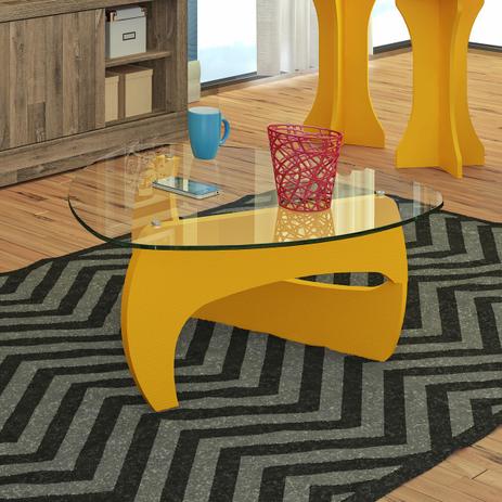 Mesa centro cult - amarelo - artely Menor preço em Mesa centro cult - amarelo - artely