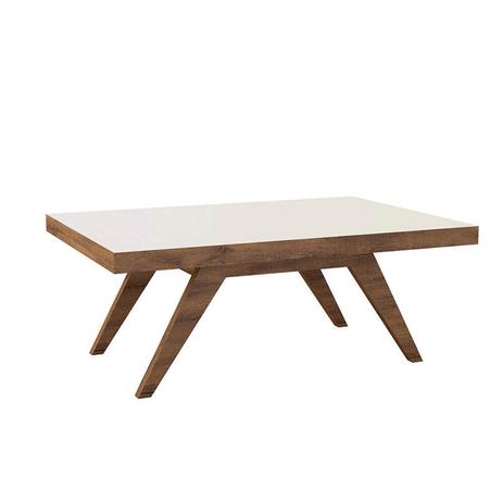 Mesa Centro Tb35 L: 90 x A: 35 x P: 60 Nw - Nobre Com Off-white Dalla Costa Menor preço em Mesa Centro Tb35 L: 90 x A: 35 x P: 60 Nw - Nobre Com Off-white Dalla Costa