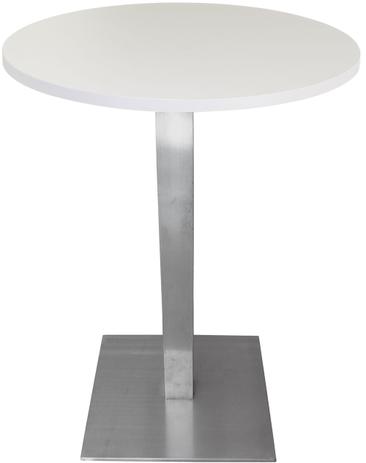 Mesa Colorado 80 cm Tampo Redondo Branco Base Inox - 34378 - Sun house é boa?