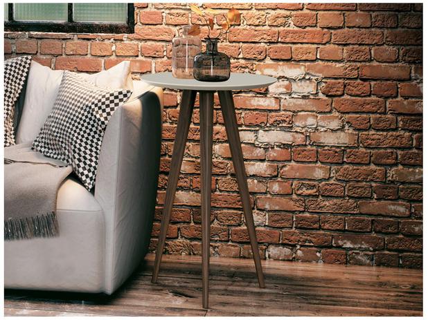 Mesa de Apoio Lateral EDN Móveis Class Lunis - Off White Pés Palito é boa?