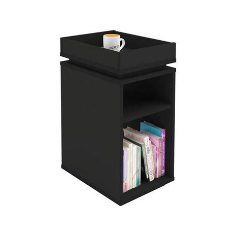 Mesa de Apoio Lateral Olívia Preto - Artely Menor preço em Mesa de Apoio Lateral Olívia Preto - Artely