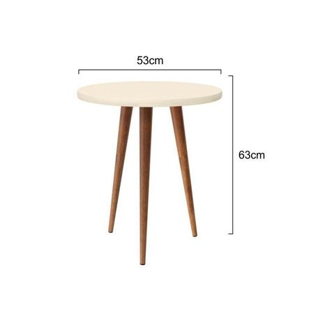 Mesa de Apoio Legs Off/White - Patrimar Móveis Menor preço em Mesa de Apoio Legs Off/White - Patrimar Móveis