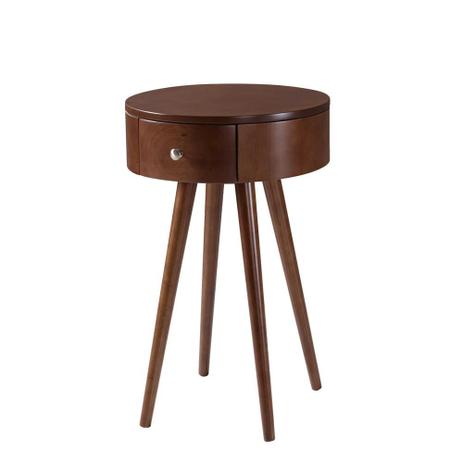 Mesa de Apoio Mihai com Gaveta Capuccino - Wood Prime - Lr Menor preço em Mesa de Apoio Mihai com Gaveta Capuccino - Wood Prime - Lr