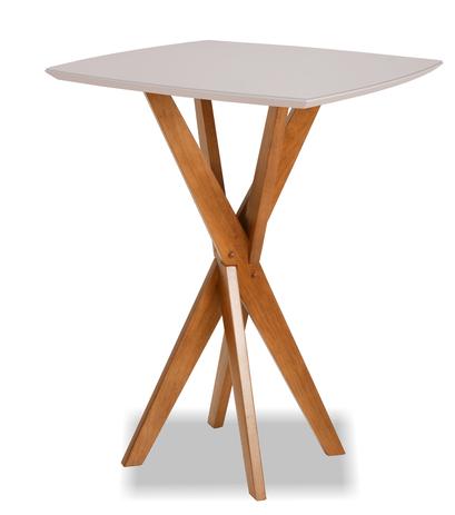 Mesa de Bar Imperatriz Bistrô Quadrada Com Vidro 70x70cm Amêndoa / Fendi Claro - Kasa Requinte Menor preço em Mesa de Bar Imperatriz Bistrô Quadrada Com Vidro 70x70cm Amêndoa / Fendi Claro - Kasa Requinte