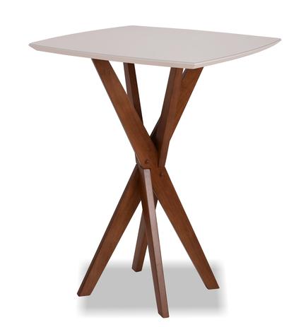 Mesa de Bar Imperatriz Bistrô Quadrada Com Vidro 80x80cm Capuccino / Fendi Claro - Kasa Requinte Menor preço em Mesa de Bar Imperatriz Bistrô Quadrada Com Vidro 80x80cm Capuccino / Fendi Claro - Kasa Requinte