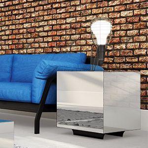 Mesa de Canto Espelhada 40x40cm TB704 Dalla Costa Menor preço em Mesa de Canto Espelhada 40x40cm TB704 Dalla Costa