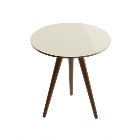 Mesa De Canto Pequena Trevalla 40 cm Com Pés Bege Menor preço em Mesa De Canto Pequena Trevalla 40 cm Com Pés Bege