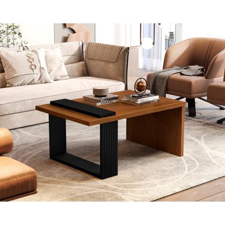 Mesa de Centro 8020 JB Bechara Caramelo/Preto Menor preço em Mesa de Centro 8020 JB Bechara Caramelo/Preto
