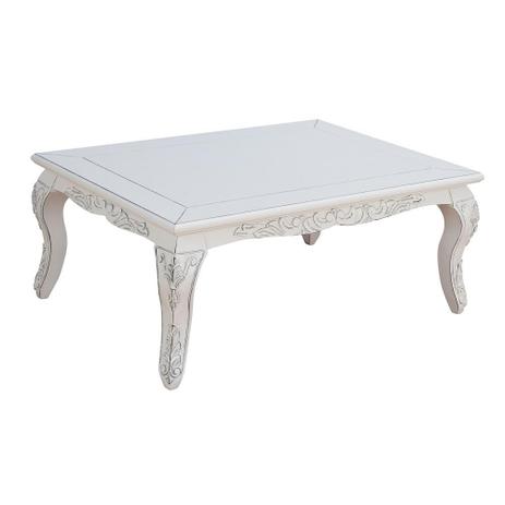 Menor preço em Mesa de Centro Clássica  Dom Pedro Branca Provençal - Wood Prime - Ss