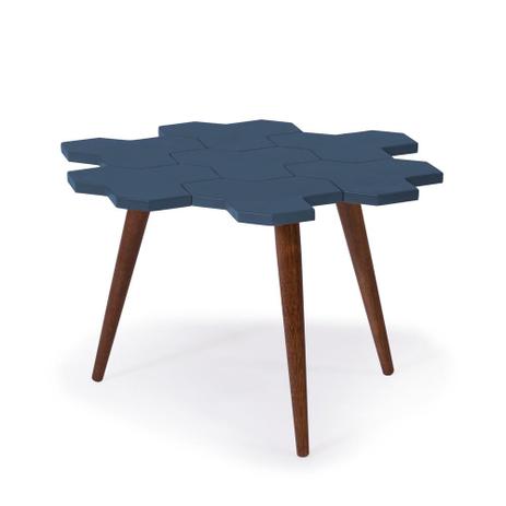 Mesa de Centro Colméia 329 Cacau/Azul Noite - Máxima móveis Menor preço em Mesa de Centro Colméia 329 Cacau/Azul Noite - Máxima móveis
