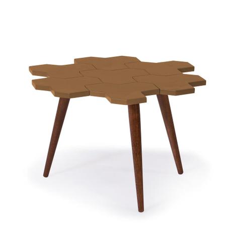 Mesa de Centro Colméia 329 Cacau/Marrom Médio - Máxima móveis Menor preço em Mesa de Centro Colméia 329 Cacau/Marrom Médio - Máxima móveis