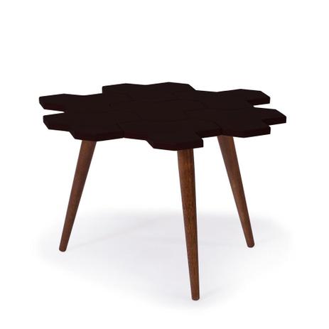 Mesa de Centro Colméia 329 Cacau/Preto - Máxima móveis Menor preço em Mesa de Centro Colméia 329 Cacau/Preto - Máxima móveis