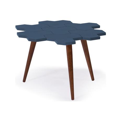 Mesa de Centro Colméia Azul Escuro - Máxima Menor preço em Mesa de Centro Colméia Azul Escuro - Máxima